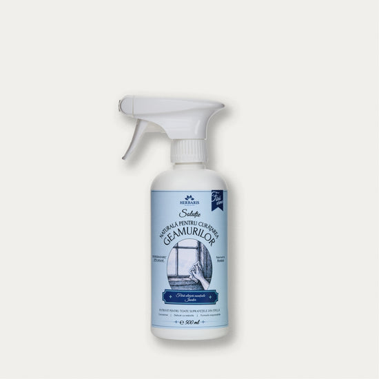 Soluție naturală pentru curățarea geamurilor inodoră, 500ml Herbaris