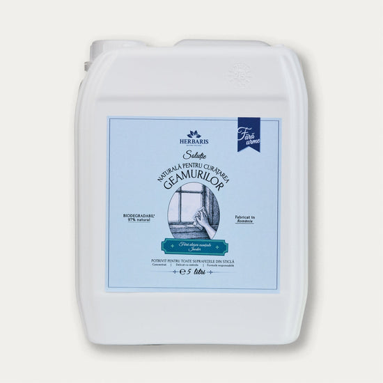 Soluție naturală pentru curățarea geamurilor inodoră, 5L Herbaris