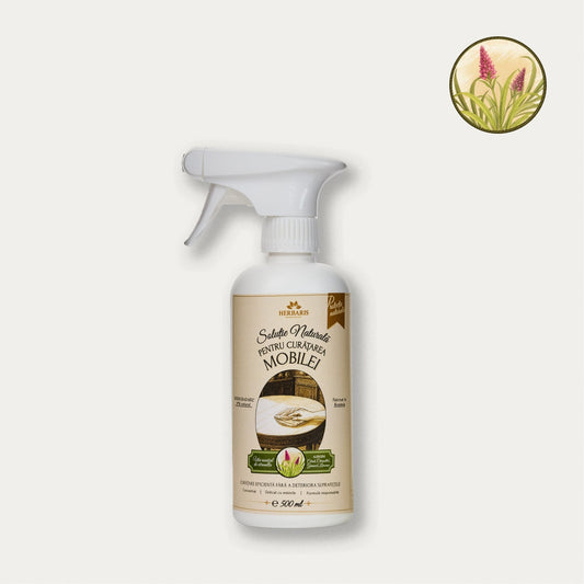 Soluție naturală pentru curățarea mobilei cu ulei esențial de Citronella, 500ml Herbaris