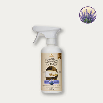 Soluție naturală pentru curățarea mobilei cu ulei esențial de Lavandă, 500ml Herbaris
