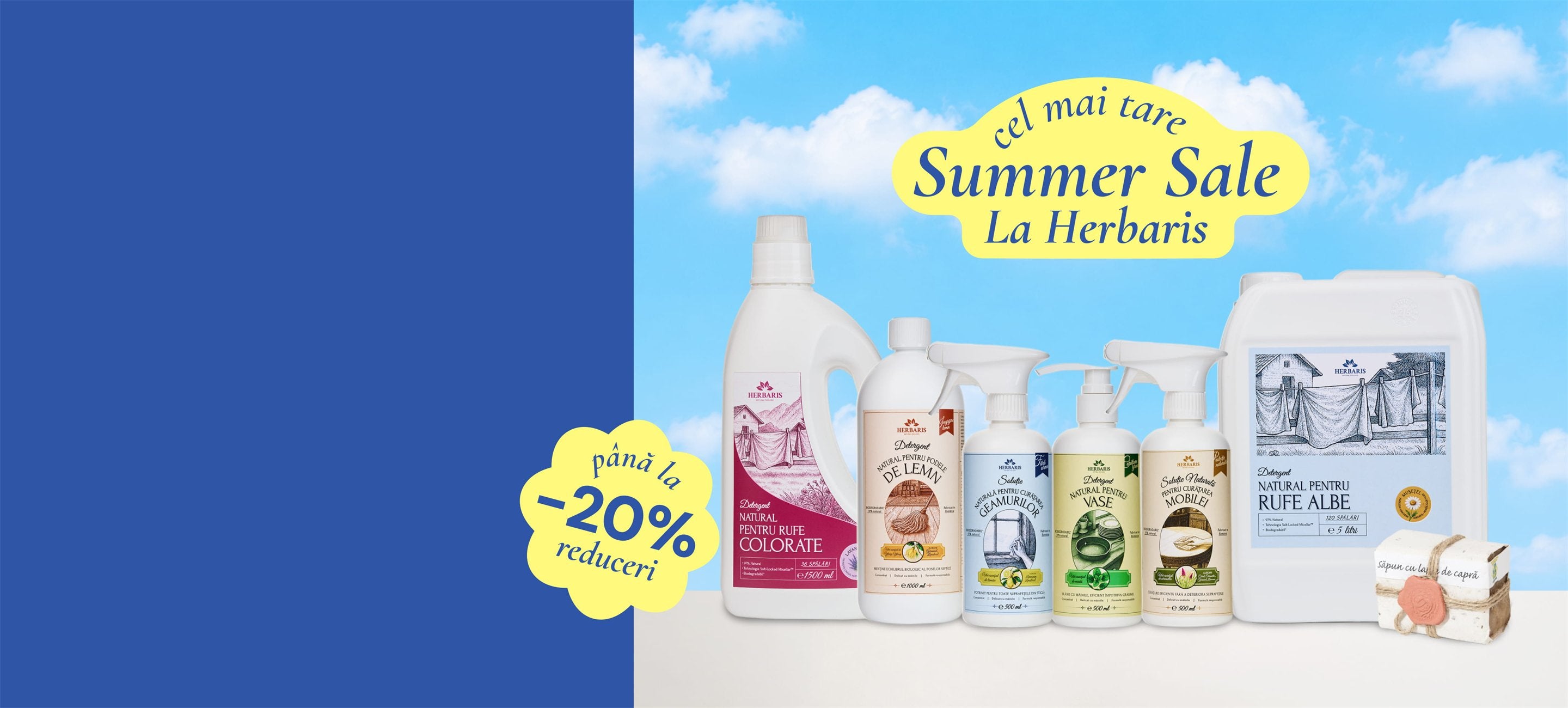 Dăm start promoțiilor de vară la Herbaris — reduceri de până la 20% la toate colecțiile