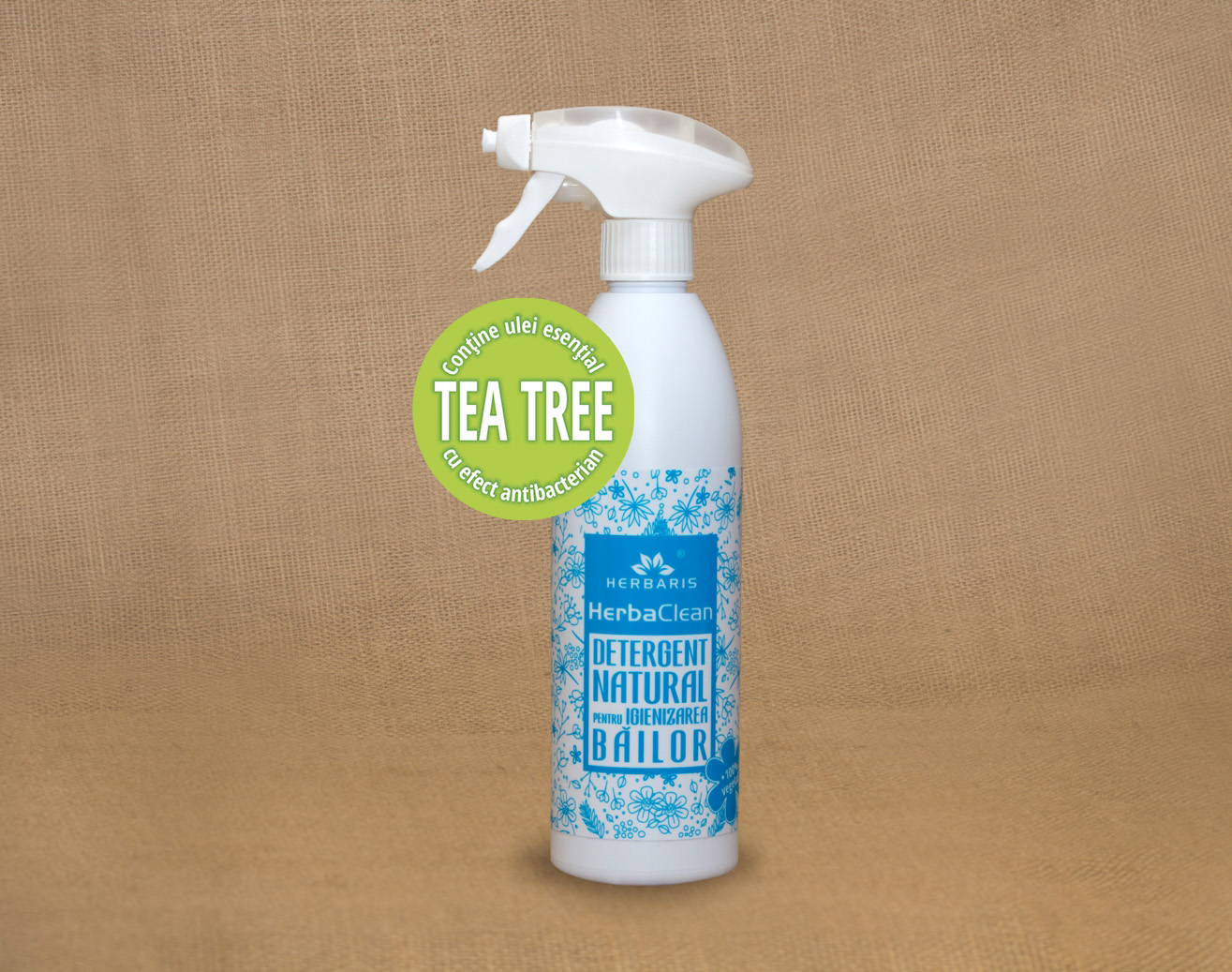 Detergent natural pentru igienizarea băilor cu Tea Tree , 500ml